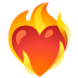 ❤️‍🔥 heart on fire display on Google